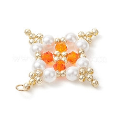 Подвески-звезды из стеклянных бусин&nbsp;PALLOY-MZ01165-04