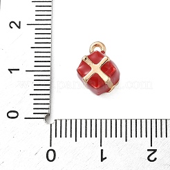 Рождественские подвески сплава эмали&nbsp;LS-ENAM-F156-01G-08