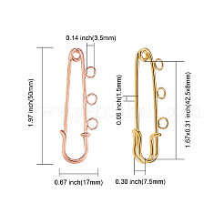 30шт 6 цвета железные английские булавки IFIN-CJ0001-56