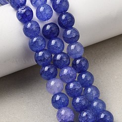 Chapelets de perles en verre craquelé&nbsp;GLAA-F098-05C-11