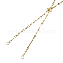 Chaînes coulissantes réglables en acier inoxydable 304 pour la fabrication de colliers lariat&nbsp;AJEW-JB01664-01