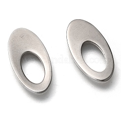 変色しない304ステンレススチール製リンクリング  オーバル  ステンレス鋼色  19x9.5x1mm&nbsp;STAS-Z034-06P