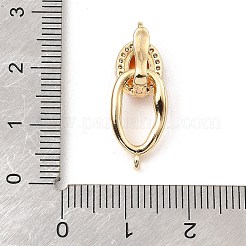 Латунные микро проложить кубического циркония раз за застежками&nbsp;LS-KK-G484-03B-G