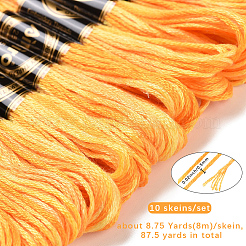 10 Strang 6-lagiges Polyester-Stickgarn&nbsp;OCOR-CY0004-38G