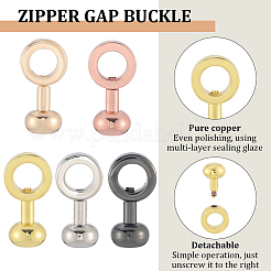 5 шт. 5-х цветные латунные застежки FIND-SP0004-10