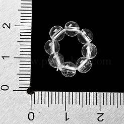 Природный кристалл кварца бусины G-P557-01B