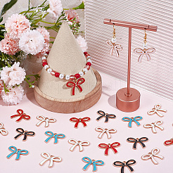 50шт 5 цвета сплава эмалевые подвески&nbsp;ENAM-SC0006-46