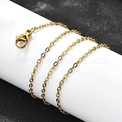 Ионное покрытие (ip) 304 нержавеющая сталь кабель цепи ожерелья NJEW-E026-04G-B