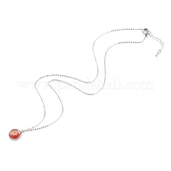 Colliers pendentifs en verre millefiori faits à la main&nbsp;NJEW-JN03343