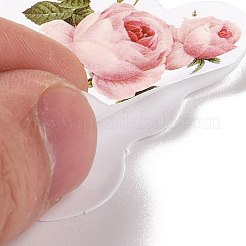 50 stücke cartoon blume papier aufkleber etikettensatz&nbsp;X-DIY-G066-05