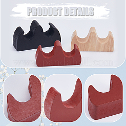 3 шт. 3-х цветный деревянный держатель для кистей для китайской каллиграфии AJEW-GF0007-77