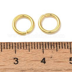 304ステンレススチールオープン丸カン  ラウンド  チェーンメイル織り用  18KGP本金メッキ  8x1.1mm  内径：5.5mm&nbsp;STAS-K285-02L-G