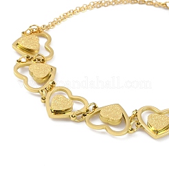 Ионное покрытие (IP) золотые 304 браслеты из нержавеющей стали для женщин BJEW-K254-17B-G