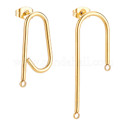 12 пара 2 стилей сережек-гвоздиков из нержавеющей стали 304 STAS-BC0003-07