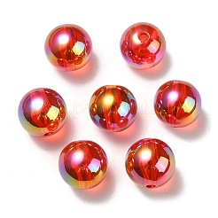 УФ-покрытие прозрачные радужные переливающиеся акриловые бусины TACR-D010-07F