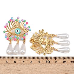 Серьги-гвоздики с подвесками в форме слезы из нержавеющей стали 304 EJEW-A138-07G