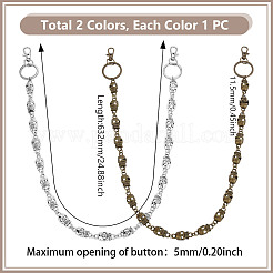 2 цвет тибетский стиль сплав череп соединительные подвески для джинсов брюки&nbsp;HJEW-GA00017