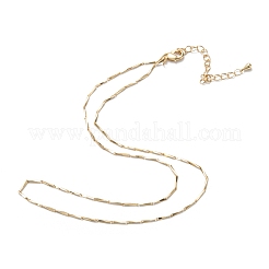 Ожерелья с цепочкой из латуни NJEW-K123-04G