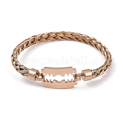 Регулируемые браслеты из нержавеющей стали 304 с вакуумным покрытием BJEW-F476-01RG