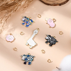 Подвески из эмали и сплава&nbsp;ENAM-FP0002-48