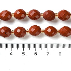 Натуральные красные яшмы бусы пряди G-N342-149A-03