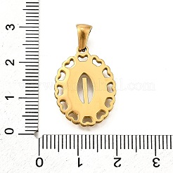 Подвески из нержавеющей стали 304 золотистого цвета STAS-K300-02G-I