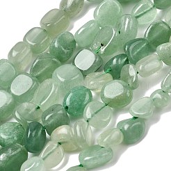 Естественный зеленый авантюрин бисер нитей G-P601-A07-02