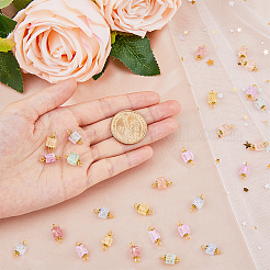 100 шт. подвески-коннекторы из потрескавшегося стекла&nbsp;FIND-HY0001-35