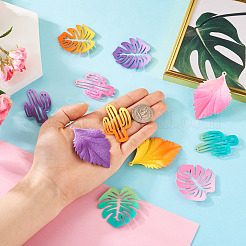 24 шт. 12 стильные подвески с градиентной окраской распылением IFIN-TA0001-50