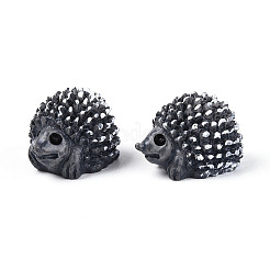 Миниатюрные украшения из синтетической смолы в виде ёжика&nbsp;AJEW-WH0606-67A