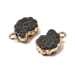 Pendentifs en roche de lave synthétique teintée&nbsp;G-P614-05G-06