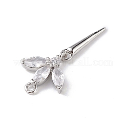 Стойки обшивки латунь микро проложить Циркон подвеску&nbsp;LS-KK-C019-04P-03