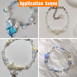 200шт бусины из искусственного жемчуга из АБС-пластика&nbsp;OACR-SP0001-83