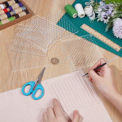 6 Stück transparente Acryl-Vorlagen in 6 Stilen&nbsp;DIY-BC0014-17