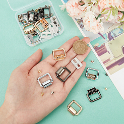 12 комплект двухцветных застежек для подвески сумок из цинкового сплава&nbsp;FIND-WR0008-45