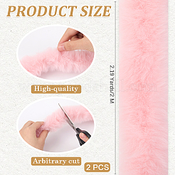 2 шт. рулон ткани из искусственного меха и синели для украшения рождественской елки или изготовления бантов для венков&nbsp;FIND-CY0001-48A