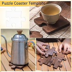 Tapis de tasse en acrylique transparent&nbsp;AJEW--WH0513-03