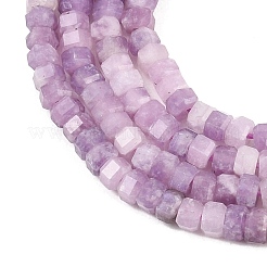 Натуральный лепидолит / пурпурный слюдяный камень бисер пряди&nbsp;G-G345-C18-2x4mm