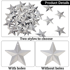 100 шт. 2 стиля железных подвесок и украшений для витрин&nbsp;AJEW-GF0012-15C