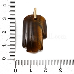 Natürliche Tigerauge geschnitzte Anhänger&nbsp;GG-CBA5963-01H-NH