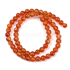 Натуральный красный агат бисер нитей&nbsp;G-B171-B03-6mm