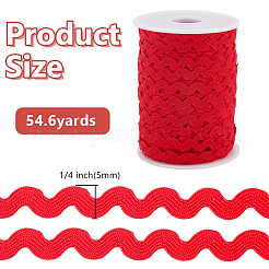 50м полиэстеровая волнистая лента&nbsp;OCOR-AR0001-93