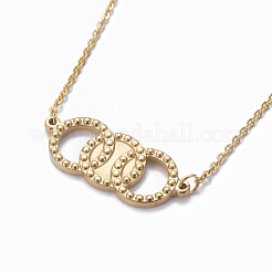 Colliers pendentifs en acier inoxydable 304&nbsp;NJEW-E141-47
