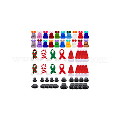 Weihnachtsthema Plastikpuppenhut & Stoffschal-Sets&nbsp;DIY-NB0012-65