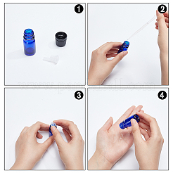 24 набор пустых стеклянных бутылочек для эфирных масел MRMJ-BC0003-37A