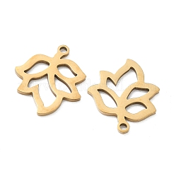 Pendentifs creux en acier inoxydable 201&nbsp;STAS-F337-10D-G