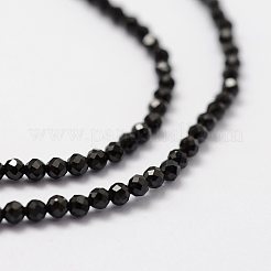 Natürlichen schwarzen Spinell Perlen Stränge&nbsp;LS-G-K185-09