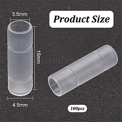 100 шт. пластиковый защитный чехол для разъема наушников&nbsp;AJEW-OC0005-57