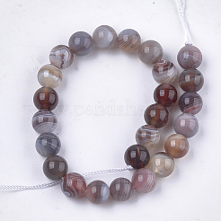 Природные Ботсвана агат бисер нитей G-S333-8mm-026
