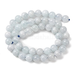 Natürliche Aquamarin Perlen Stränge&nbsp;G-R446-8mm-04-02